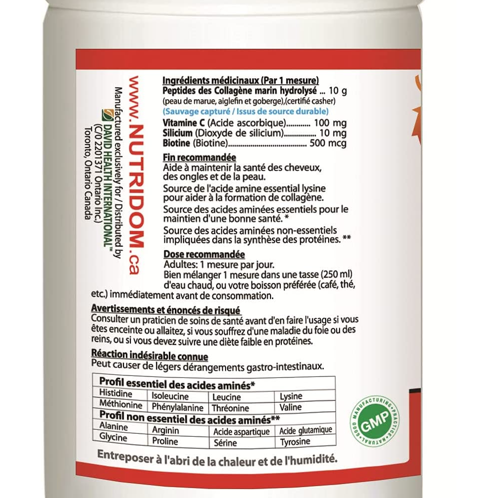 nutridom collagen marine 303g-back